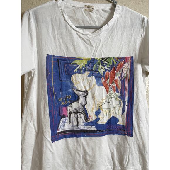 Massimo Alba x Elena Ciuprina Graphic T-Shirt Womans Medium - Picture 5 of 8